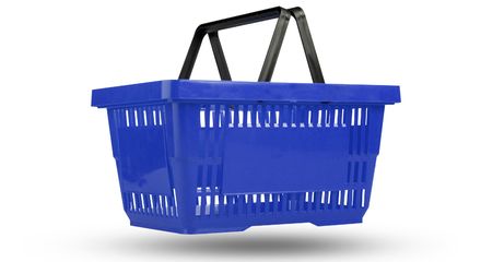 Пластиковые корзинки 20 л синии