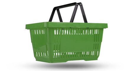 Пластиковые корзинки 20 л зеленые