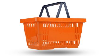 Пластиковые корзинки 20 л оранжевые